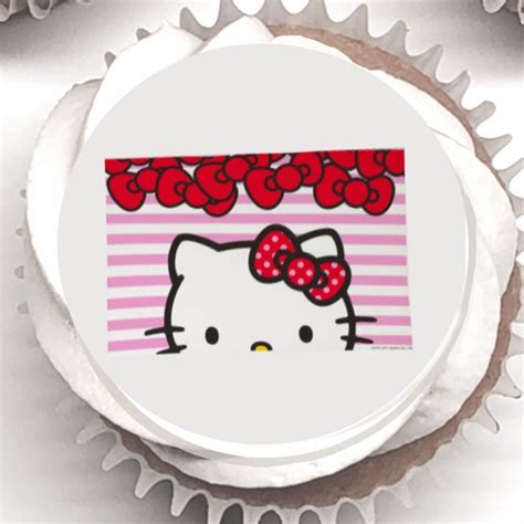 Hello Kitty Big Smiles Edible Cake Image Hello Kitty Big | Etsy