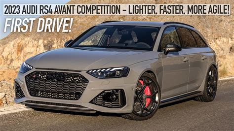 FIRST TEST! 2023 AUDI RS4 AVANT COMPETITION - LIGHTER, FASTER & MORE ...