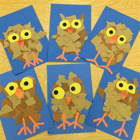 Art with Mr. Giannetto: Kindergarten Owlets | Art activities for kids ...