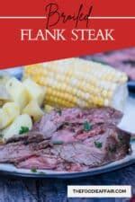 Easy Broiled Flank Steak Recipe - The Foodie Affair