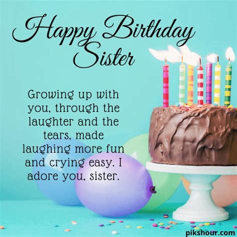 23+ Happy Birthday Sister Images | Quotes - PiksHour