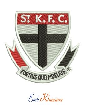 St Kilda Football Club Embroidery Design, for digital fast download pes ...