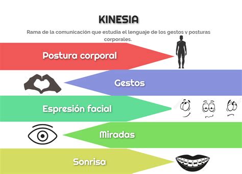 Kinesia, rama de la comunicación que estudia los gestos, postura ...