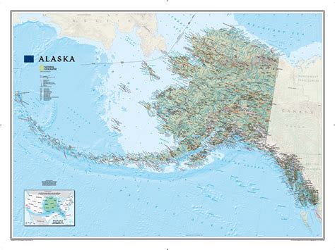 Alaska Wall Map by National Geographic - MapSales