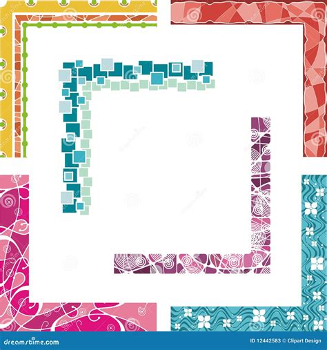 Colored Border Designs Stock Photos - Image: 12442583