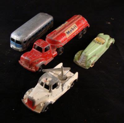 4 Vintage Tootsie Toy Cars and Trucks -- Antique Price Guide Details Page