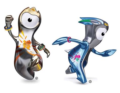 Wenlock and Mandeville are the official Olympic mascots. | Olympic mascots, 2012 summer olympics ...