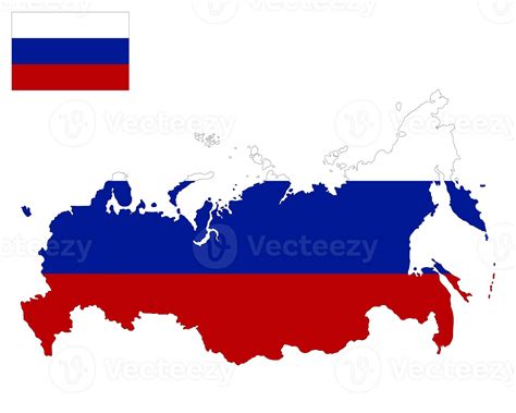 Russia map with Russian flag. Map of Russia. 29163614 PNG
