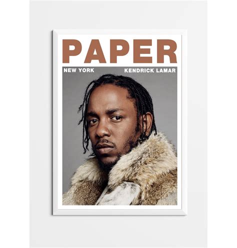 KENDRICK LAMAR Magazine CoverKendrick Lamar PosterPaper | Etsy