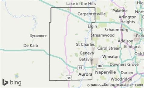 Map Of Kane County Il - Maping Resources