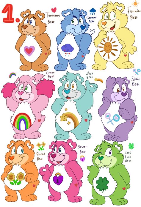 INSTANT DOWNLOAD Care Bears SVG Png Clipart, Care Bears Printable, Care Bears Characters | lupon ...