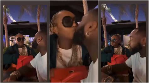 Lovey Dovey Couple: Davido and Chioma Share a passionate kiss in Qatar [Video]