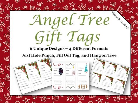 Angel Tree Gift Tags | Angel tree, Tree gift, Tree tags