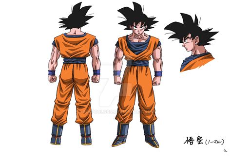 Goku - Character Design with 2008 Colors by JumpColors on DeviantArt