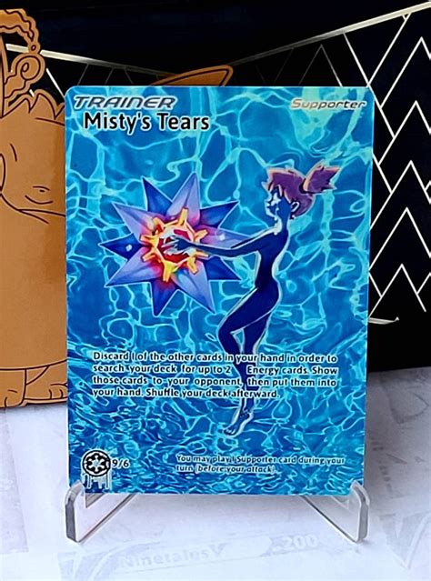 Custom Fan Made Orica Pokemon Card MISTY'S TEARS Full Art | Etsy Schweiz