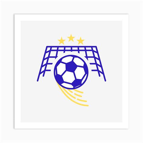 Soccer Ball Logo Art Print by Ola78 - Fy