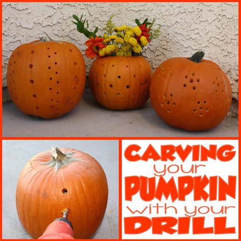 Halloween Pumpkin Carving: Drill Meet Pumpkin, Pumpkin, Drill! | Mimi's Dollhouse