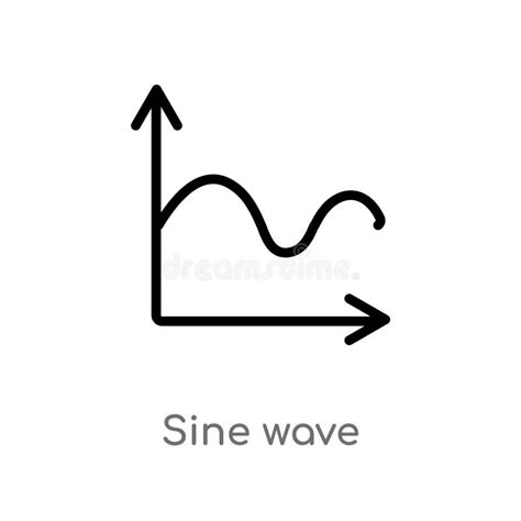 Sine Wave Graphic Icon Vector Sign And Symbol Isolated On White ...