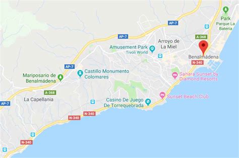 Benalmadena Coast Map