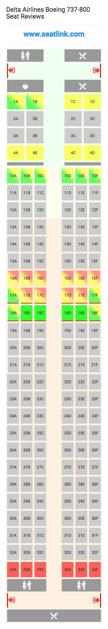 Boeing 737 800 Seat Chart