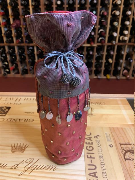 Luxury Fabric Wine Gift Bag Spirits Gift Bag Wine bottle | Etsy
