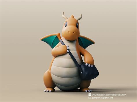 3D printable model Dragonite-Pokemon | CGTrader