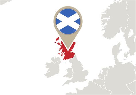 Scotland on Europe map 6935684 Vector Art at Vecteezy