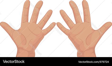 Ten from fingers Royalty Free Vector Image - VectorStock