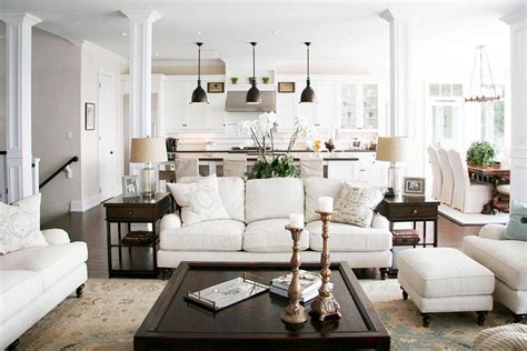 The “open floor plan” has been a part of the interior design… | Open concept living room ...