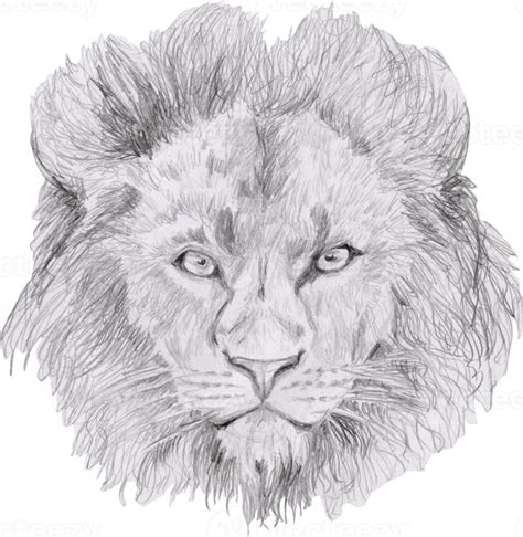 Free Lion Head Drawing Download Free Lion Head Drawin - vrogue.co