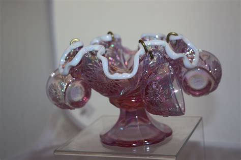 Fenton Art Glass Miniature Punch Bowl, 2000. | Glass art, Punch bowl, Miniatures