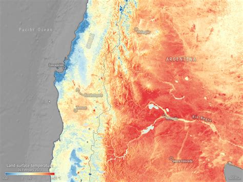 ESA - Chile battles raging wildfires