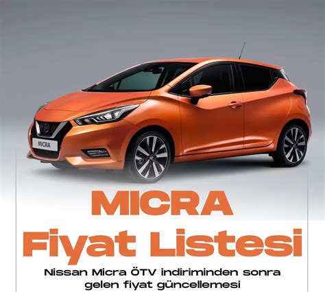 Nissan Micra Ocak 2023 Fiyat listesi