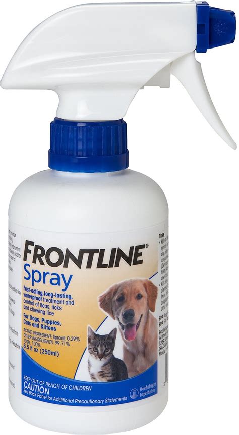 Frontline Spray for Dogs & Cats, 250-mL bottle - Chewy.com