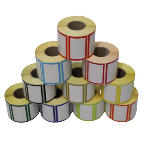 Coloured Peel able Sticky Labels - 1000 per roll - Cardboard Boxes Ireland