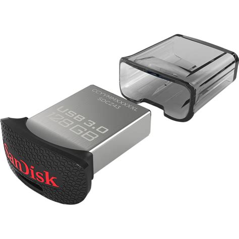 SanDisk 128GB CZ43 Ultra Fit USB 3.0 SDCZ43-128G-A46 B&H Photo