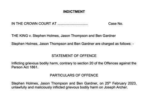 The Indictment — Defence-Barrister.co.uk