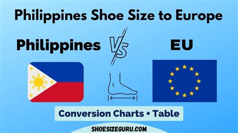 Philippines Shoe Size to EURO: (Conversion Chart + Guide)