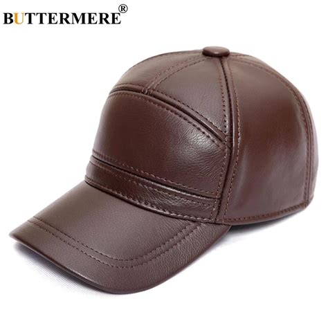 BUTTERMERE Brown Baseball Caps For Men Autumn Winter Hat Snapback Cap ...