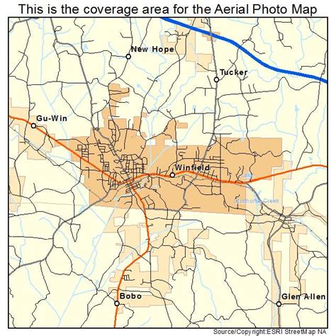 Aerial Photography Map of Winfield, AL Alabama