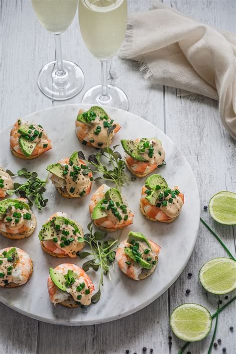 Prawn, Avocado Canapes with Chipotle Aioli - Temptation For Food | Canapes recipes, Appetizer ...