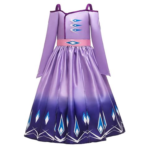 Frozen 2 Elsa Purple Role-Play Dress?Girl's Princess Inspired Snow ...