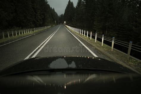 Night Time Highway Driving stock image. Image of safety - 100638441