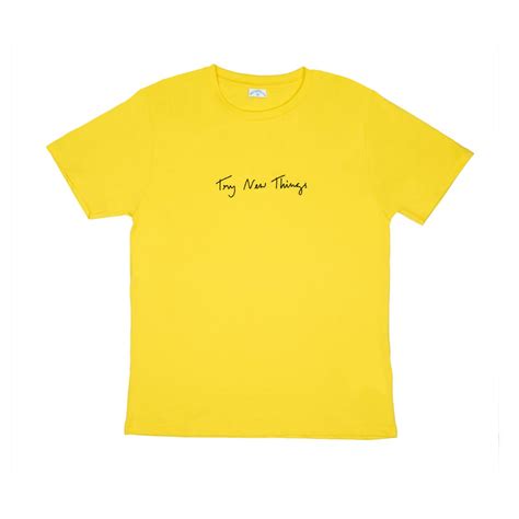 Try New Things Shirt - Yellow | The Phandom Wiki | Fandom