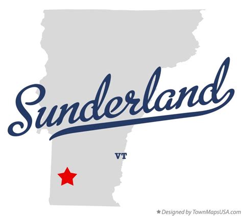 Map of Sunderland, VT, Vermont