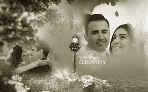 a wedding photo collage with the bride and groom in black and white, surrounded by daisies