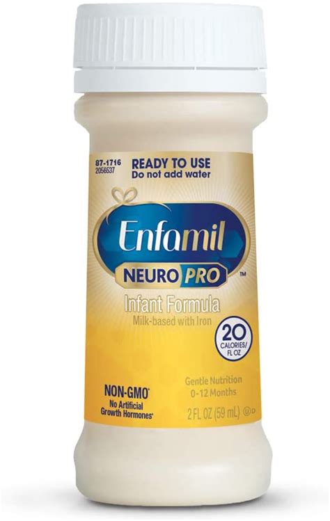 Enfamil NeuroPro Ready to Feed Baby Formula Milk, 2 Fluid Ounce Nursette – MFGM, Omega 3 DHA ...