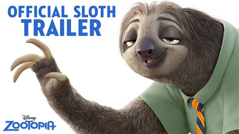 Zootopia Official US Sloth Trailer - YouTube