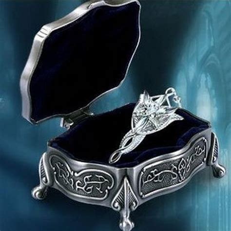 Silver Arwen evenstar necklace pendant & jewelry LOTR gift box Lord of the Rings | eBay