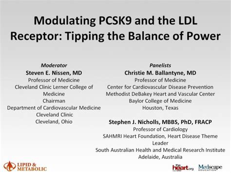 PPT - Modulating PCSK9 and the LDL Receptor: Tipping the Balance of Power PowerPoint ...